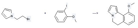 1H-Pyrrole,1-(2-bromoethyl)- is used to produce 10-Methoxy-5,6-dihydro-pyrrolo[2,1-a]isoquinoline